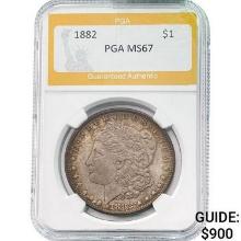 1882 Morgan Silver Dollar PGA MS67
