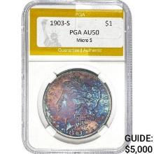 1903-S Morgan Dollar PGA AU50