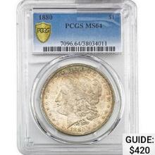 1880 Morgan Silver Dollar PCGS MS64