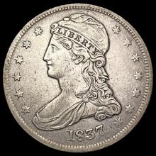 1837 Capped Bust Half Dollar LIGHTLY CIRCULATED