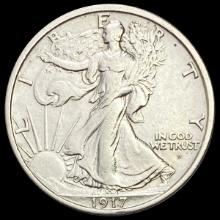 1917 Walking Liberty Half Dollar CHOICE AU