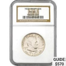 1922 Grant Half Dollar NGC MS63