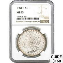 1883-O Morgan Silver Dollar NGC MS63