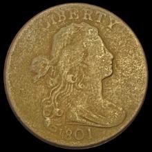 1801 Draped Bust Large Cent NICELY CIRCULATED