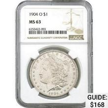 1904-O Morgan Dollar NGC MS63