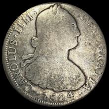 1804 Spanish 8 Reales Mexico Mint NICELY CIRCULAT