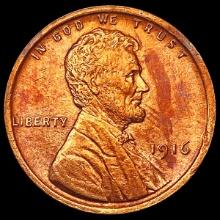 1916 RED Wheat Cent CHOICE BU