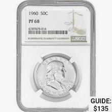 1960 Franklin Half Dollar NGC PF68