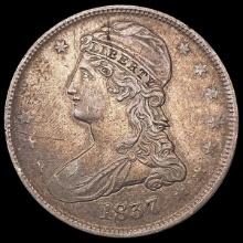 1837 Capped Bust Half Dollar NEARLY UNCIRCULATED