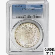 1882-S Morgan Silver Dollar PCGS MS63