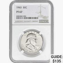 1963 Franklin Half Dollar NGC PF67
