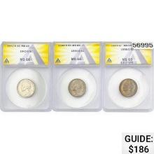 [3] 1942-1950 Jefferson 5C ANACS MS65-66