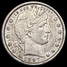 1897 Barber Quarter CLOSELY UNCIRCULATED CLOSELY