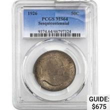 1926 Sesquicentennial 50C PCGS MS64