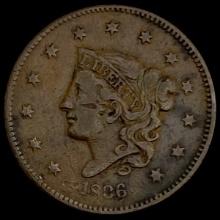 1836 Coronet Head Large Cent LIGHTLY CIRCULATED L