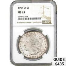 1904-O Morgan Silver Dollar NGC MS65