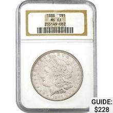 1888 Morgan Silver Dollar ANACS MS63