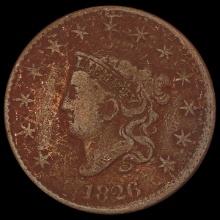 1826 Coronet Head Large Cent NICELY CIRCULATED