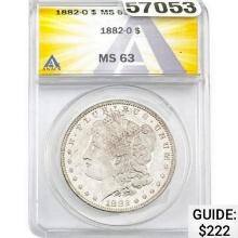 1882-O Morgan Silver Dollar ANACS MS63