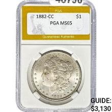 1882-CC Morgan Dollar PGA MS65