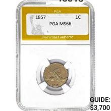 1857 Flying Eagle Cent PGA MS66