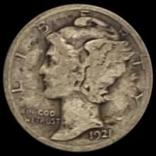 1921-D Mercury Dime NICELY CIRCULATED NICELY CIRC