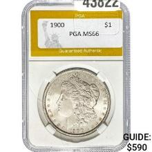 1900 Morgan Silver Dollar PGA MS66