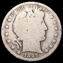 1897-S Barber Quarter NICELY CIRCULATED