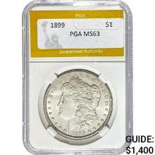1899 Morgan Silver Dollar PGA MS63