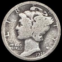 1921 Mercury Dime NICELY CIRCULATED NICELY CIRCUL