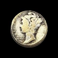 NICELY CIRCULATED 1919 Mercury Dime