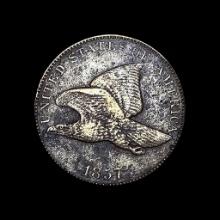 CLOSELY UNCIRCULATED 1857 Flying Eagle Cent