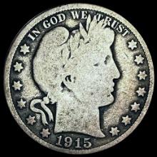 NICELY CIRCULATED 1915-D Silver Barber Half Dollar