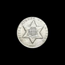 UNCIRCULATED 1861 Silver Three-Cent Piece