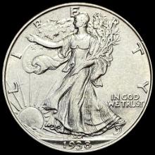 UNCIRCULATED 1938 Silver Half Dollar Walking Liberty