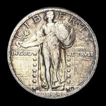 LIGHTLY CIRCULATED 1924-S Silver Standing Liberty Quarter