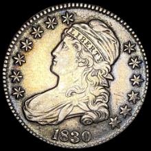 NEARLY UNCIRCULATED 1830 Capped Bust Half Dollar
