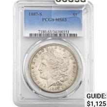 1887-S Morgan Dollar PCGS MS63