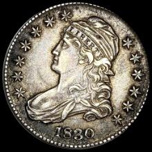 NEARLY UNCIRCULATED 1830 Capped Bust Half Dollar