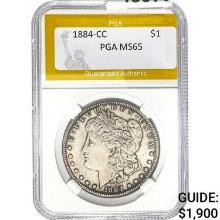 1884-CC Morgan Dollar PGA MS65