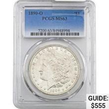 1890-O Morgan Silver Dollar PCGS MS63