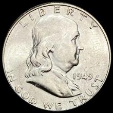 UNCIRCULATED 1949 Silver Half Dollar Franklin