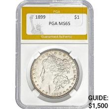 1899 Morgan Silver Dollar PGA MS65