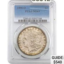 1890-O Morgan Silver Dollar PCGS MS63