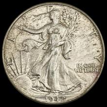 1942 Walking Liberty Half Dollar CHOICE BU CHOICE