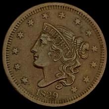 1839 Liberty Head Large Cent CLOSELY UNCIRCULATED