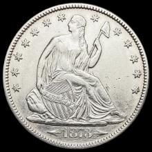 1873 Arrows Seated Liberty Half Dollar UNCIRCULAT