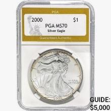2000 American Silver Eagle PGA MS70