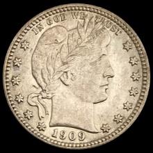 1909 Barber Quarter GEM BU GEM BU