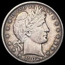 1902-O Barber Half Dollar CLOSELY UNCIRCULATED CL